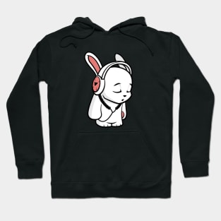 Love Music Cartoon Bunny Hoodie